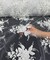 White Sequin Embroidered Lace Fabric by the Yard, 54" Wide Floral Mesh Lace with Double Scalloped Edges